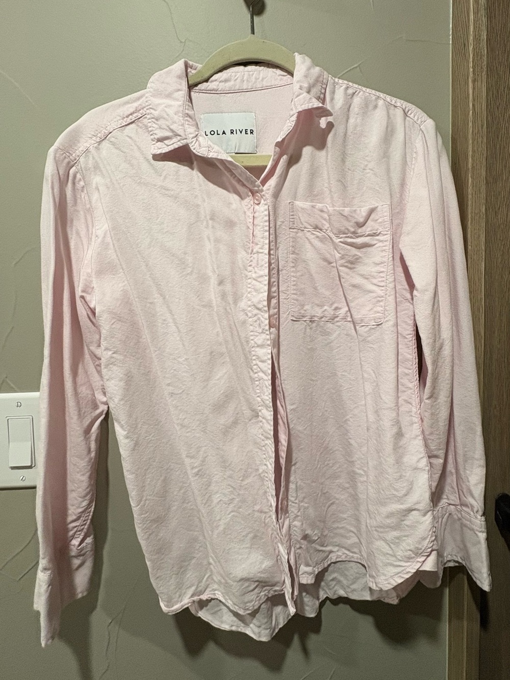 Lola River Light Pink Button-Up Shirt